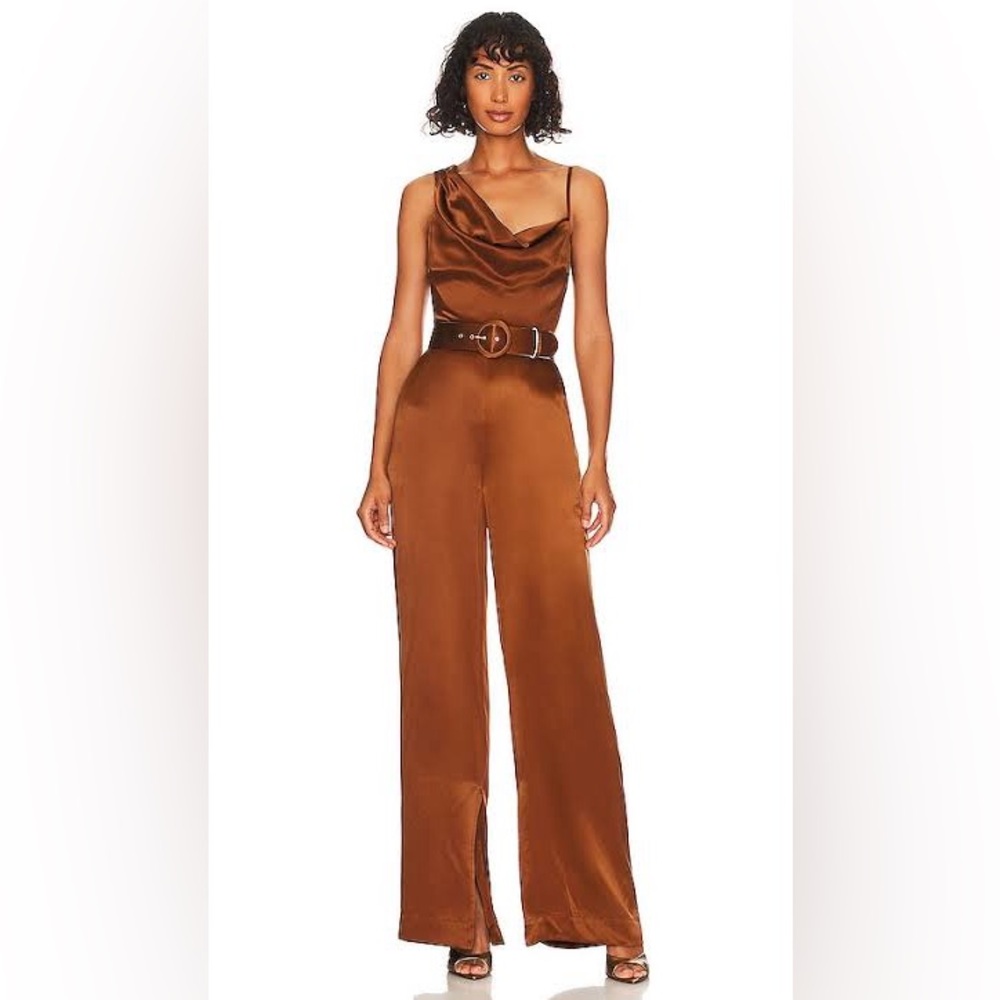 NICHOLAS Vera Silk Jumpsuit in Wallflower Orange- NWT‎